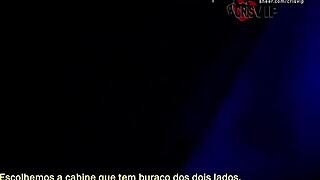chupando desconhecidos, engolindo porra e beijando o corno no gloryhole 17 - trailer 😈