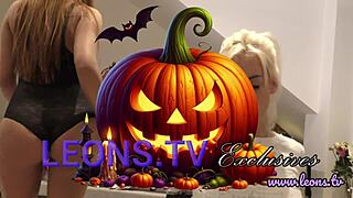 Hot Girls Halloween Party Flash Boobs and Naked Ass