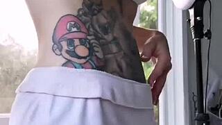 melody radford trying on micro bikini