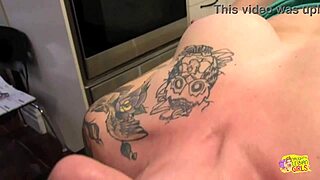 Inked Brunette Girlfriends Try First Kitchen Experiment