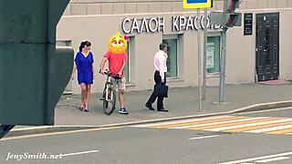 Whoa, hidden cam catches Jeny stripped bare in public! 😲