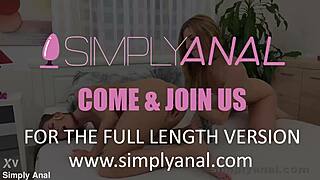 Simplyanal - Inflate Our Asses In Lesbian Anal Sex With Rimjob And Toys