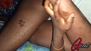 Enjoying a relaxing missionary position with deep connection.