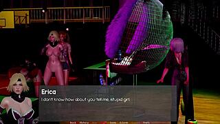 In the headmaster's fantasy, the group orgy unfolds with femdom and shaved pussies.