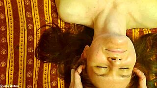tits massage with olive oil squeezing bouncy and wet