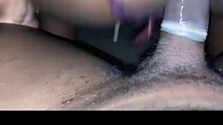 nasty ebony milf stripper feels wild spanking thrills