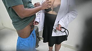 doctor and patient share intimate moments in hospital