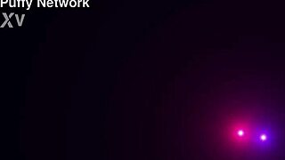 lynna nilsson twists her swollen pussy lips solo