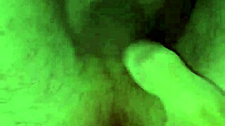 An Uncut Big Tattooed Cock Cums Hands-Free From Hard Anal Prolapse