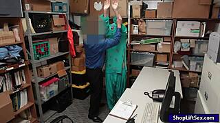 arab teen 18+ shoplifter boned by lp officer