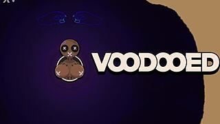 Little puck controls her voodoo doll and squirts during solo play