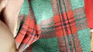 is my shy neighbor licking pussy under the blanket in homemade lesbian sex?