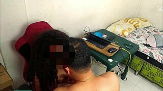 Curly-haired brunette's office fucking evokes deep emotions