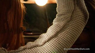 submissive lady with big assets whipped in bdsm session