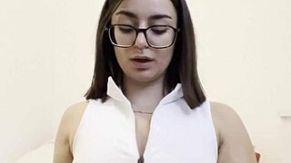 i tease this cute teen 18+ student stepsister in a softcore tit showdown