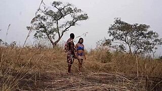 BIG DICK EXPLORES BIG TITS AND ASS IN THE FOREST NATURE SCENE