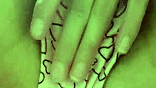 Student masturbates hairy pussy under desk in classroom