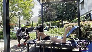 stacxxxs narrates a relaxing day at the pool with hawaiian angel