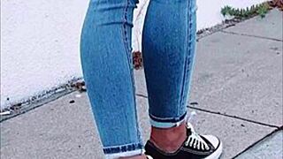 Anna Kasper's candid hidden ass captured in a teen moment