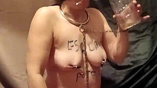 French outdoor BDSM session recorded.