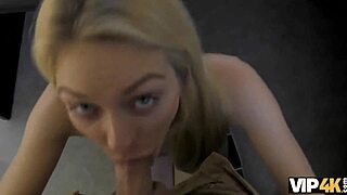 Allie Rae Gives Wet Pussy To Credit Agent!