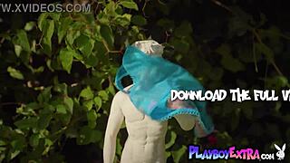 Redhead Newcomer Miranda Strips and Poses in Garden