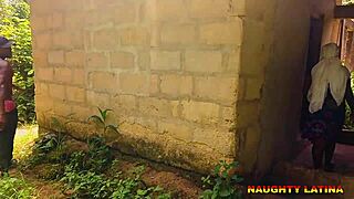 In the backyard, a quickie unfolds with my bbw stepmother latiff during a naughty garden moment.