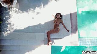 september reign hops on big dick, tits bouncing wildly