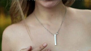 Teen Alice Flore Diddles Her Shaved Ass During Camping