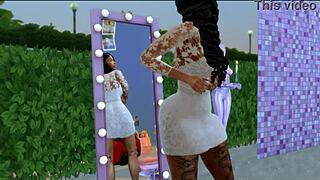 Summer Walker's big black ass looks amazing outdoors