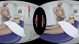 This MILF gets screwed after a massage in RealityLovers VR! 😏