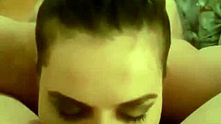 Kandy Kane, the chubby Sri Lankan BBW housewife, deepthroats a cock in amateur fucking