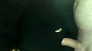 My Step Sisters Hot Mouth Sucks Cock Hidden By Balaclava
