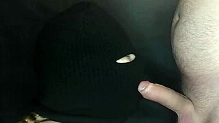 My Step Sisters Hot Mouth Sucks Cock Hidden By Balaclava