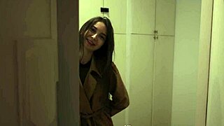 She cums in the 10th minute while getting slapped and riding monster cock