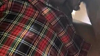 she had to hookup with the school gateman for a quick fuck, but it turned wild