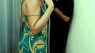 milf fucks salesman hard in dressing room!