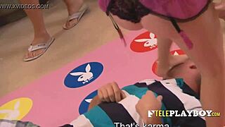 Naughty sex games at swing house with horny babes