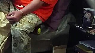 Hey, my stepmom's acting like she ain't peeking at that big black cock 😏