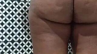 hey, check out this chubby ebony babe with big natural tits showing off her fat ass solo 😏