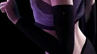 vam cutie patootie does a sexy 3d strip tease dance with clothes ripping 😏