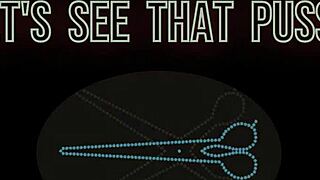 vam cutie patootie does a sexy 3d strip tease dance with clothes ripping 😏