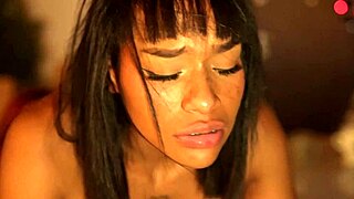 beautiful ebony brittany taylor finds her bestfriend jerking off in the living room hot interracial girls sex