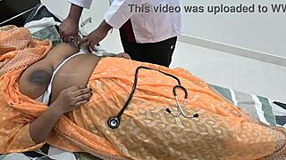 Doctor fulfills his desires with the patient in the hospital