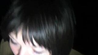 hey ex-girlfriend, that car blowjob while driving with swallowing cum was so dirty