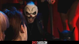 public threesome sex with assfucking and blowjob