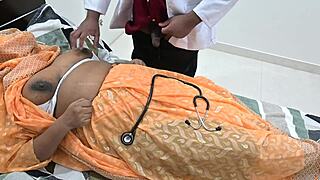 Doctor fulfills his desires with the patient in the hospital