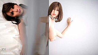 i'm fucking my real doll in the office, her big tits bouncing