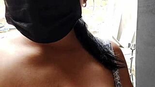 horny neighbor shows her pussy in roleplay