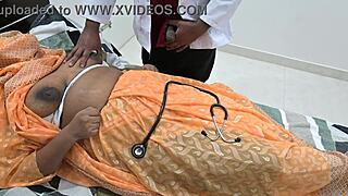 Doctor fulfills his desires with the patient in the hospital